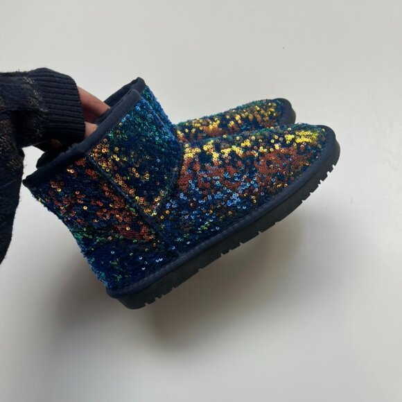 NWOT Asos Sequin "UGG" Boots - Picture 1 of 3